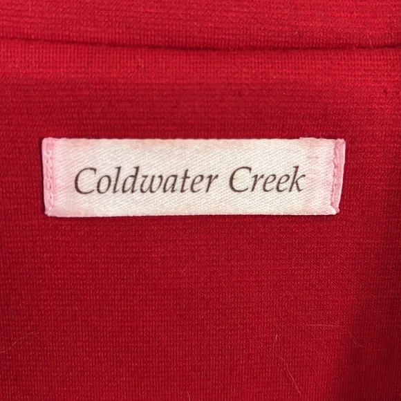 Coldwater Creek red blazer suit jacket lined Size 20 office work party preppy - Picture 9 of 17